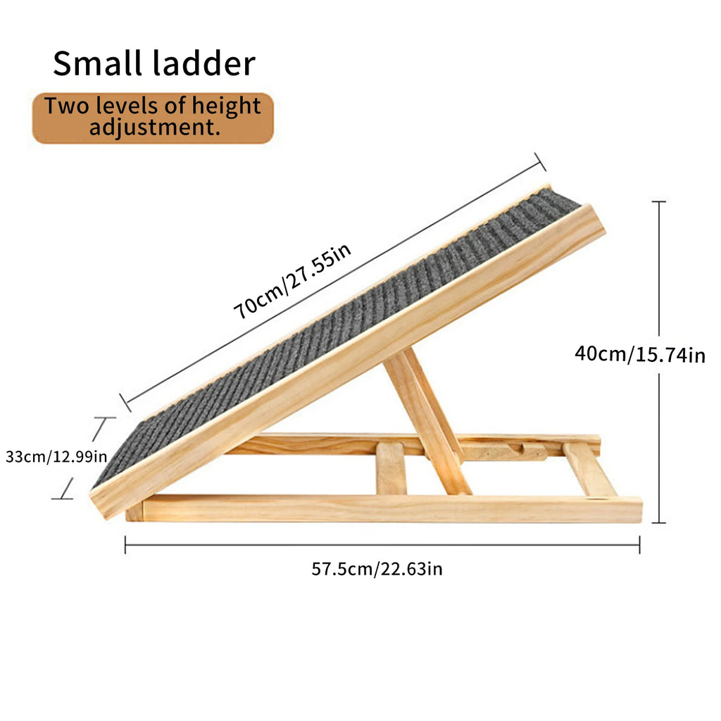 Hunderampe klappbar – höhenverstellbar, 83 x 32 x 53 cm