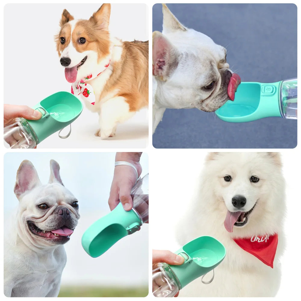 Hunde-Trinkflasche mit integriertem Napf